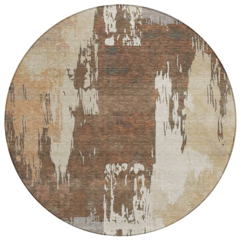 Machine Washable Indoor/ Outdoor Contemporary Fusion Chantille Rug