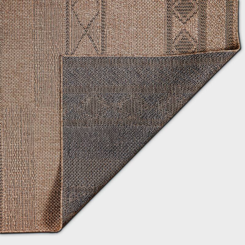 Terra by Obeetee Sol Diamond Stripe Natural Rug