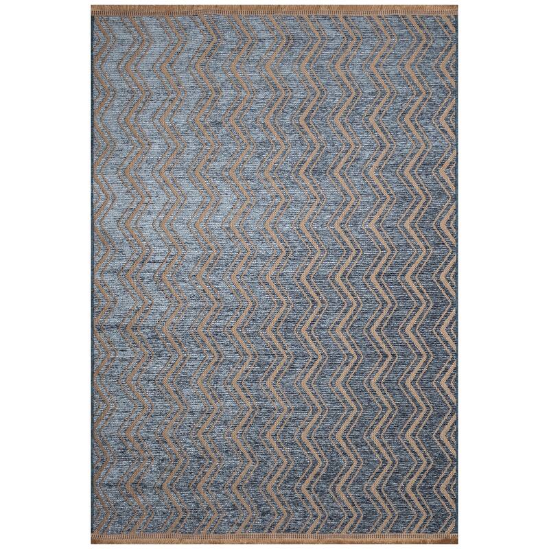 Liora Manne Mercer Zigzag Indoor Rug - 10'5"X14' - Blue