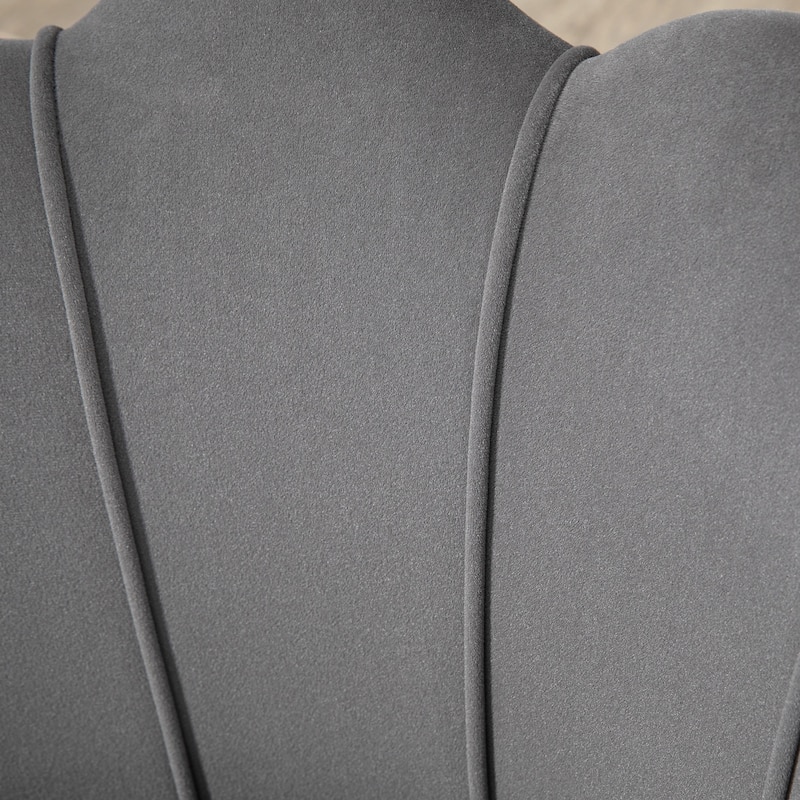Velvet-touch Fabric Accent Chair