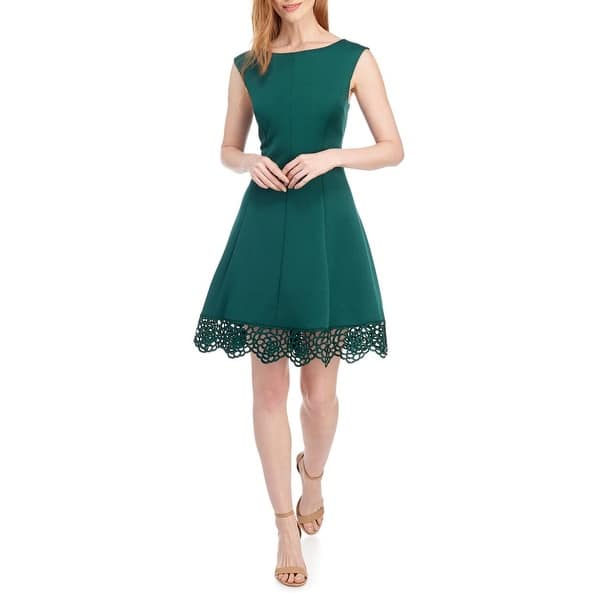 donna ricco fit and flare dress Donna Ricco Scuba Fit & Flare Dress
