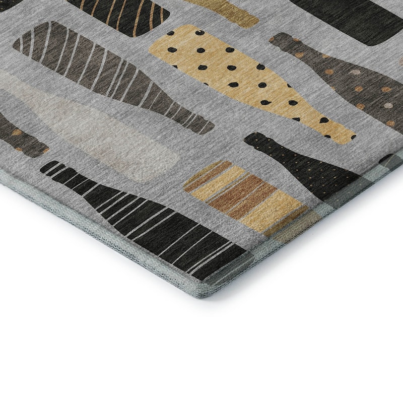 Premium Washable Super Soft Champagne Celebration Mayfield Rug