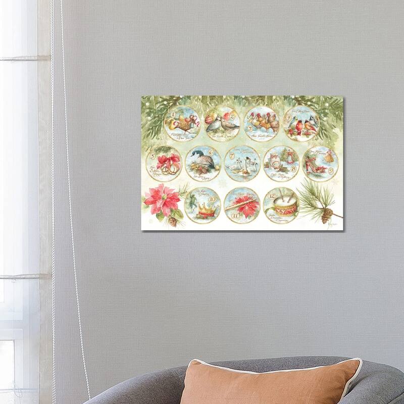 iCanvas "12 days of Christmas XIII" by Lisa Audit Canvas Print - 18x26x1.5