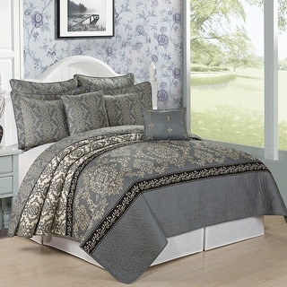 Empty Office Sunset View Print Details about   Urban Quilted Bedspread & Pillow Shams Set 