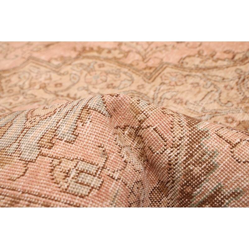 ECARPETGALLERY Hand-knotted Antalya Vintage Copper Wool Rug - 9'8 x 12'10