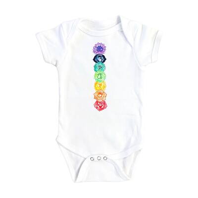 Chakra Energy - Baby Boy Girl Clothes Infant Bodysuit Funny Cute Newborn