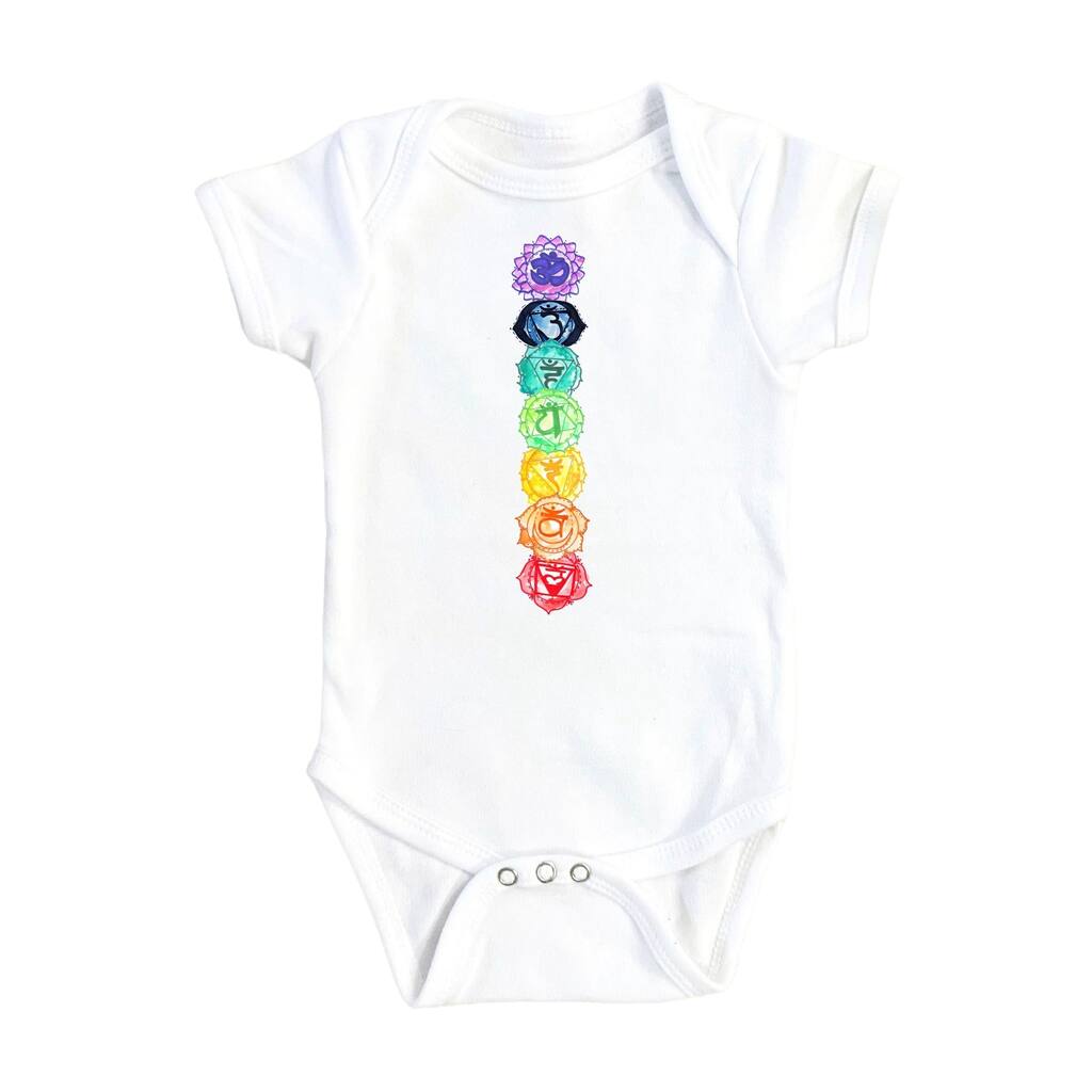 Chakra Energy - Baby Boy Girl Clothes Infant Bodysuit Funny Cute Newborn