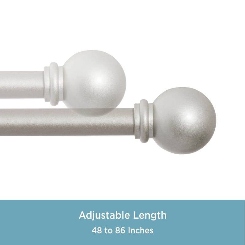 Kenney® Alanis 5/8" Standard Decorative Window Curtain Rod