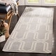 preview thumbnail 12 of 53, SAFAVIEH Handmade Flatweave Dhurries Vikki Modern Moroccan Wool Rug 2'6" x 10' Runner - Grey/Ivory