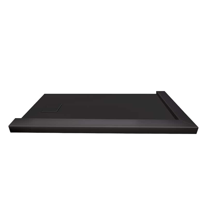 Transolid FZSDTR6336 63" x 36-1/2" Rectangular Shower Base with Double - Black