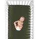 preview thumbnail 5 of 4, Woodland Camo Collection Boy Girl 2 Pack Fitted Crib Sheets Solid Dark Green Hunter Forest Solid Color Olive for Rustic Deer