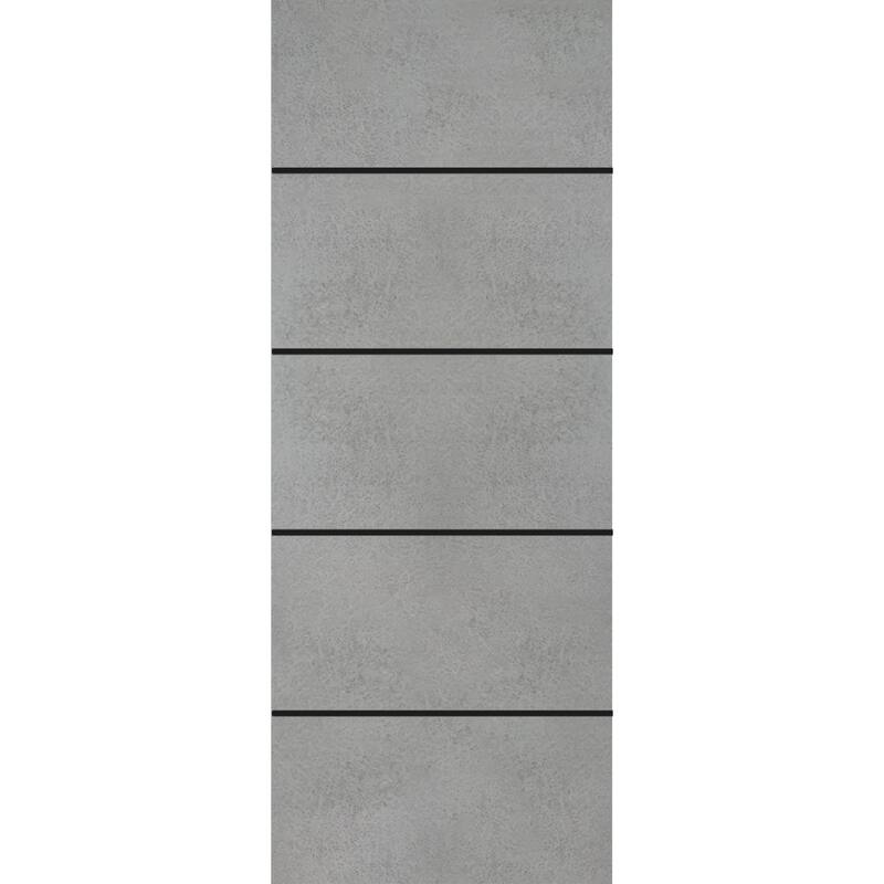Slab Barn Door Panel 28 x 80 Planum 0015 Concrete with Sturdy Finished - 36" x 80"
