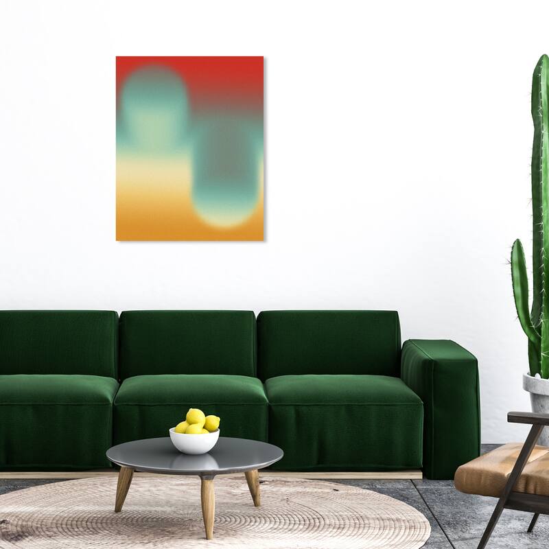 Wynwood Studio Canvas Abstract Bouncing Balls Blue Modern & Contemporary Wall Art Canvas Print - 30 x 36