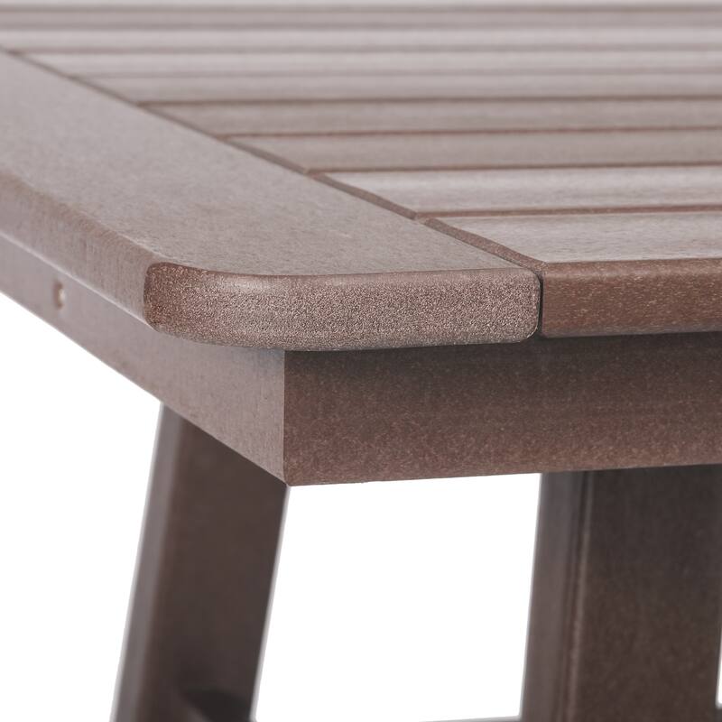 Laguna Hdpe All Weather Outdoor Patio 30" Square Counter Bistro Table