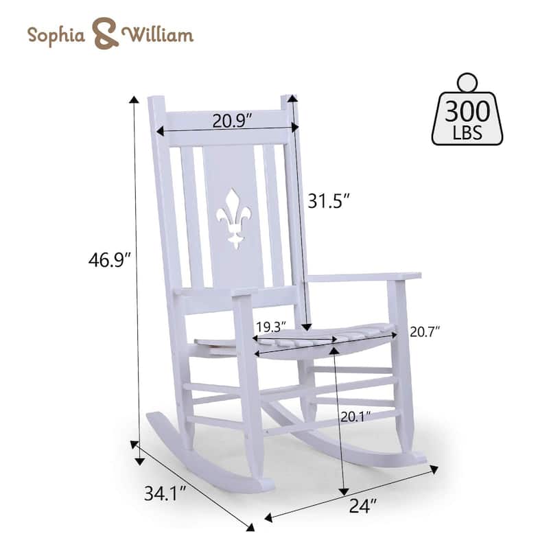 Outdoor Wooden Rocking Chair