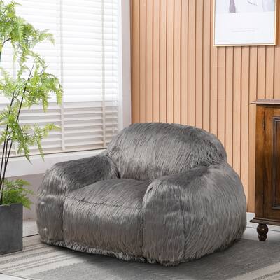 Bean Bag Chair for Adults, Fluffy Faux Fur Lazy Sofa Chair