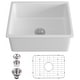 preview thumbnail 6 of 12, Eridanus Oslo 24-inch Undermount / Drop-in Kitchen Sink