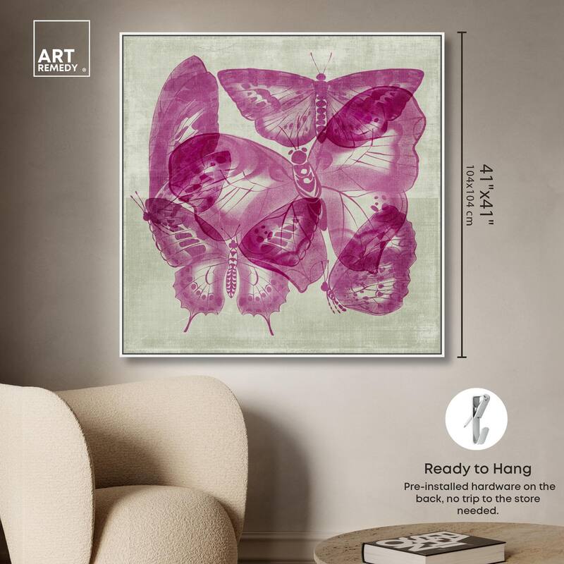 Fluttering Wings Canvas by Art Remedy