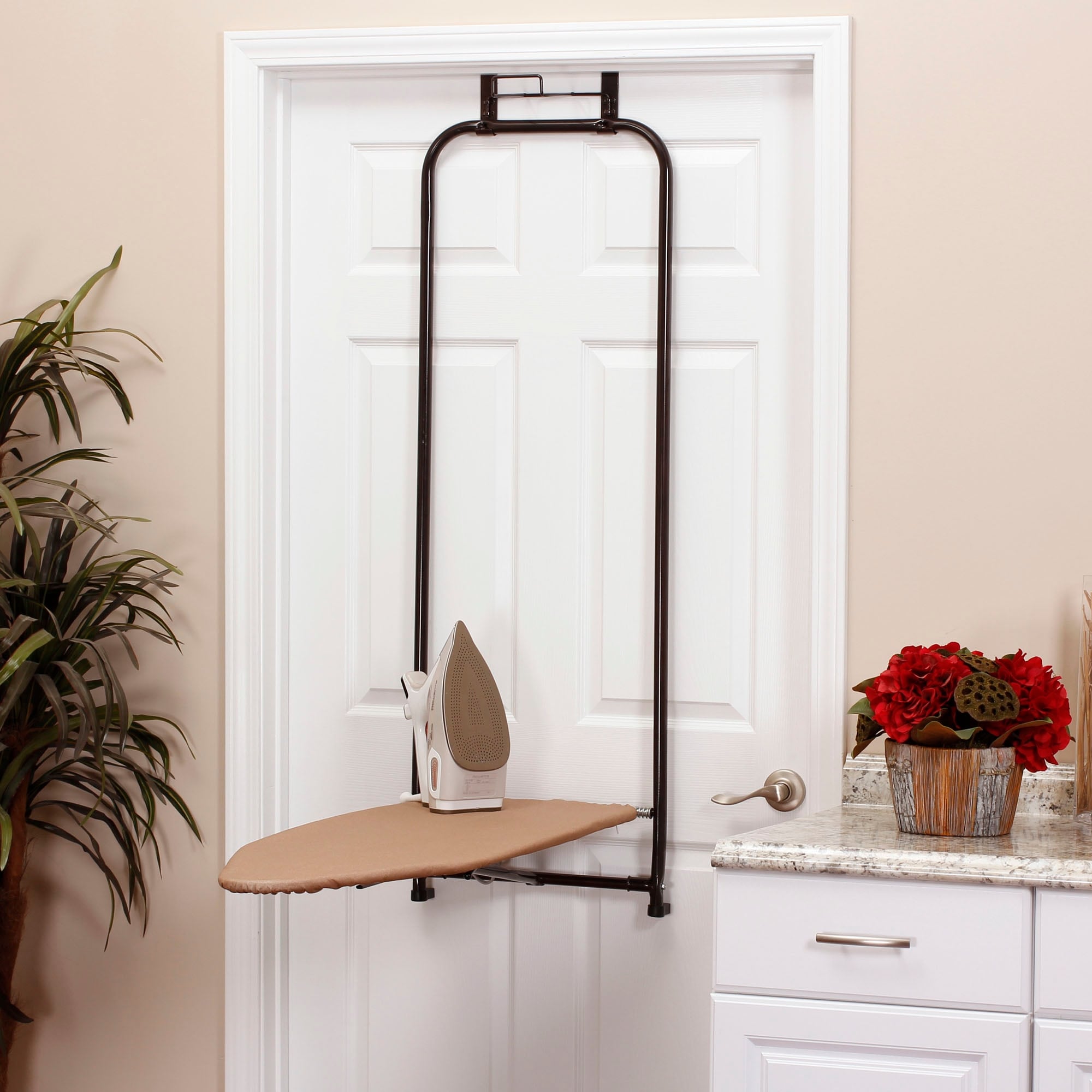 Over the door deals ironing board rack