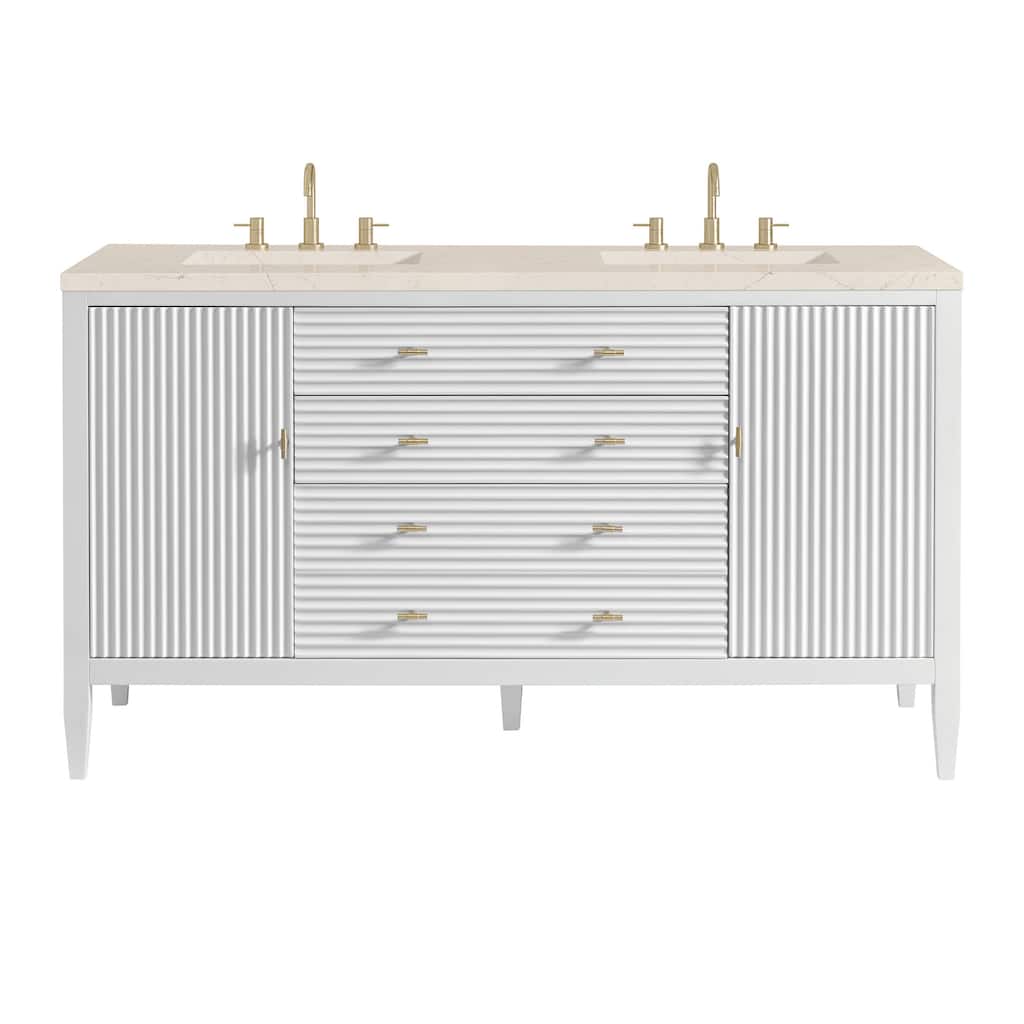 James Martin Vanities 485-V60D-3EMR Myrrin 60" Double Basin Wood