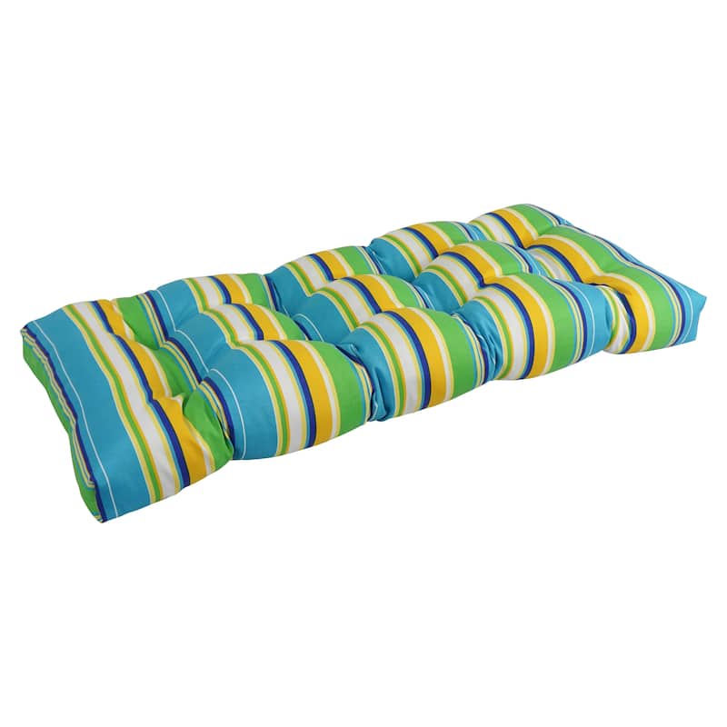 42-inch by 19-inch Tufted Indoor/Outdoor Loveseat/Bench Cushion - 19" x 42"