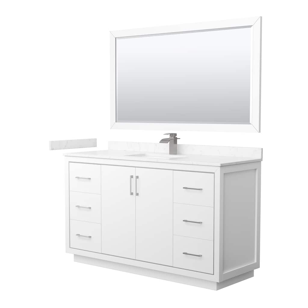 Wyndham Collection WCF1111-60S-VCA-M58 Icon 60" Free Standing Single