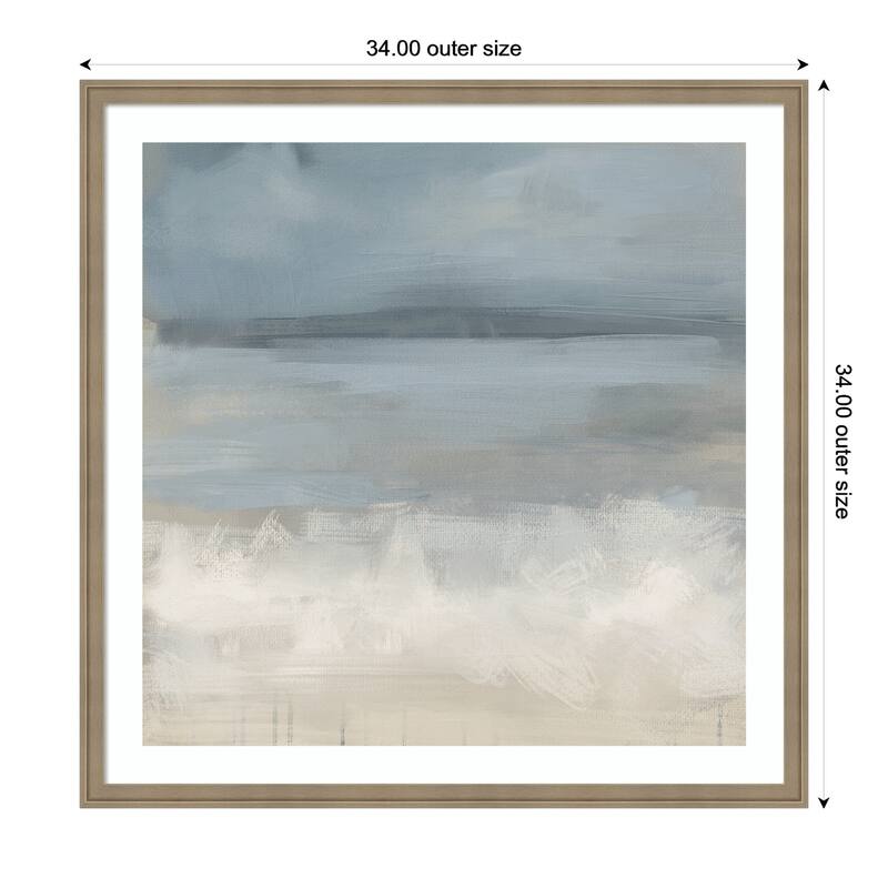 Kate and Laurel The Blues by Mary Sparrow Framed Wall Art Print