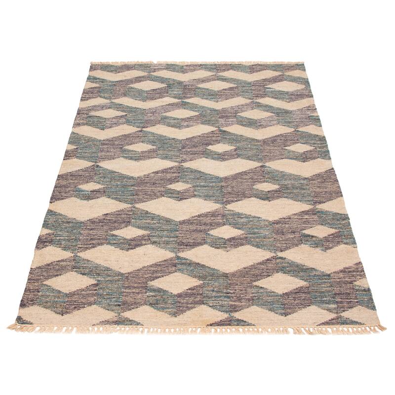 Ankara FW Beige Kilim 5'2" x 8'0" - 5'2 x 8'0