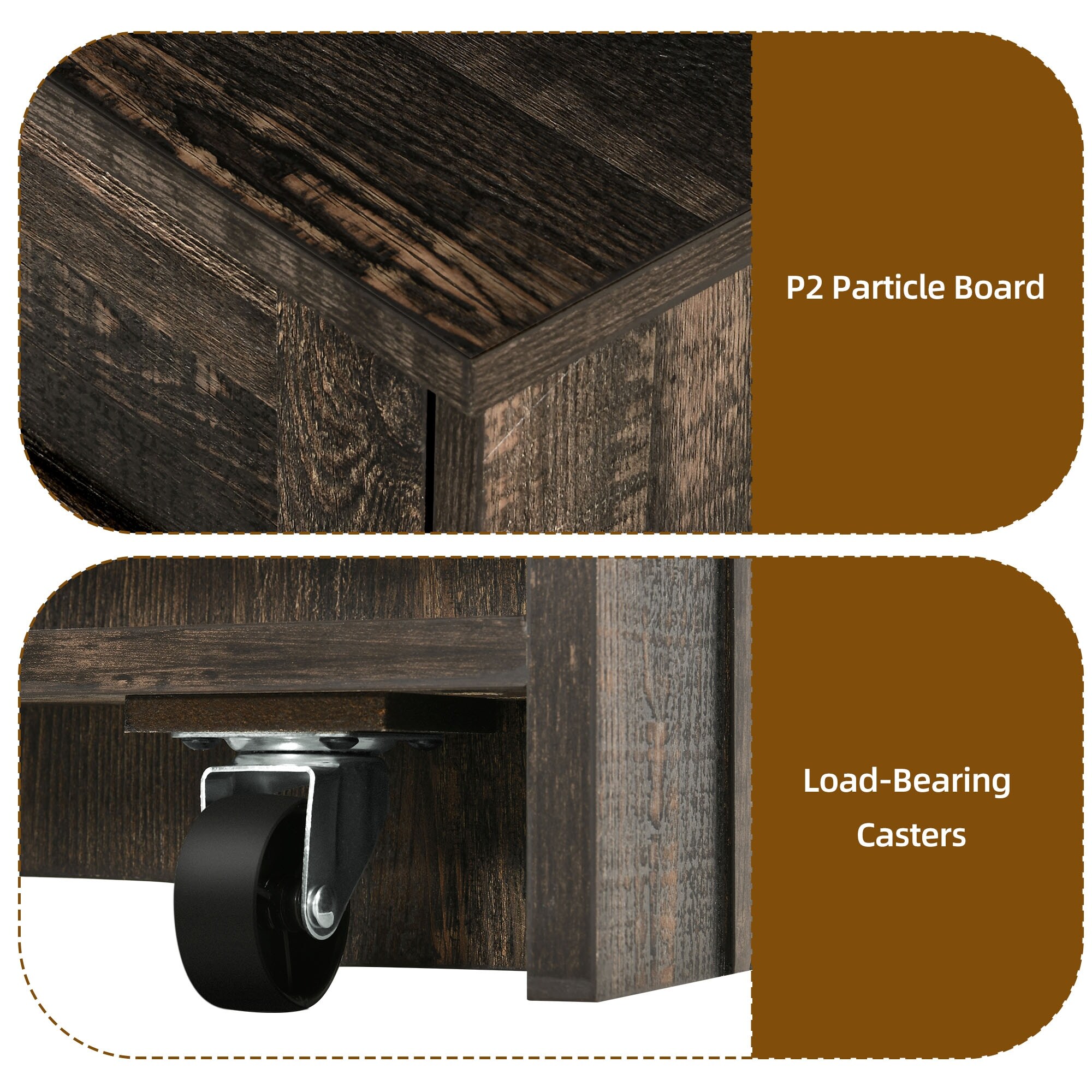 Rustic Farmhouse Pantry Cabinet for Kitchen Storage-image