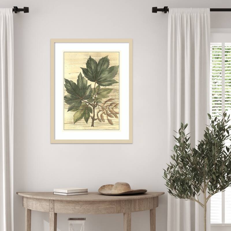 Weathered Maple Leaves No. 2 by Gerard Paul Deshayes Wood Framed Wall Art Print
