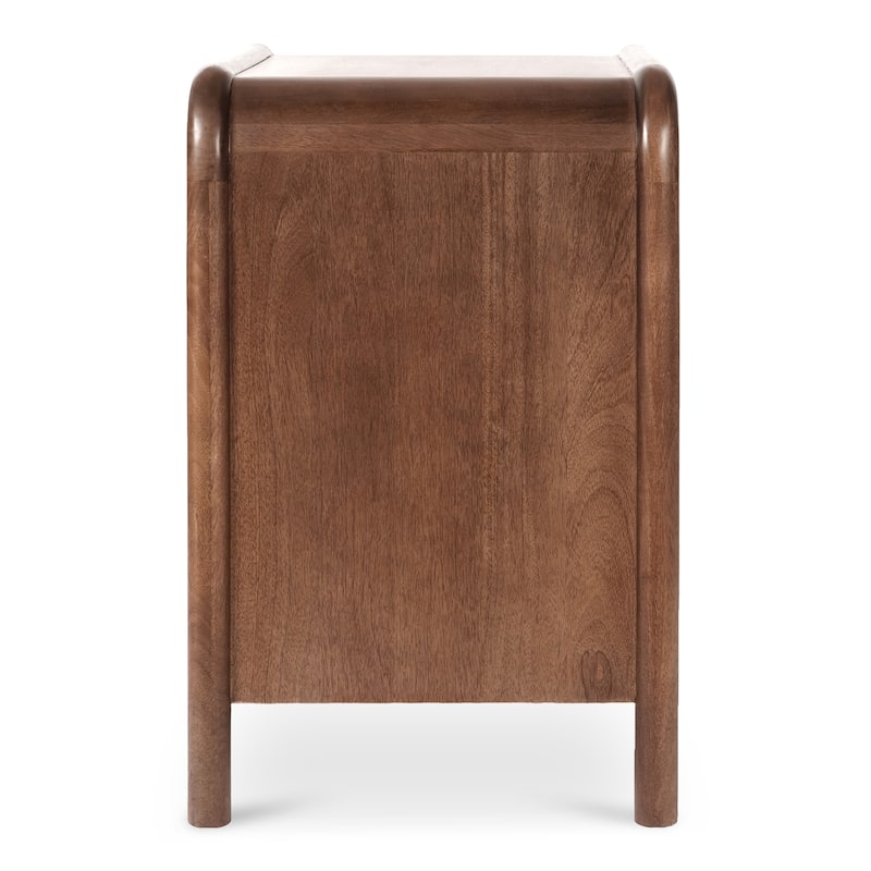 NADAAL STUDIOS West Warm Brown Mango Wood and Tatami-Mat 3-Drawer Dresser