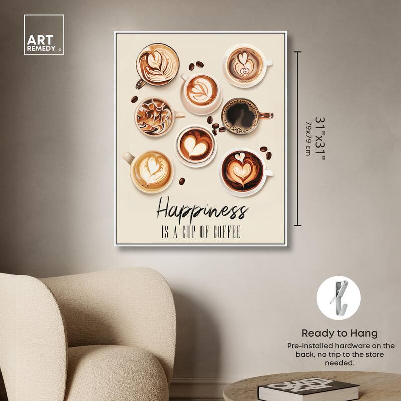 68945 Coffee Cup Collection Canvas by Art Remedy