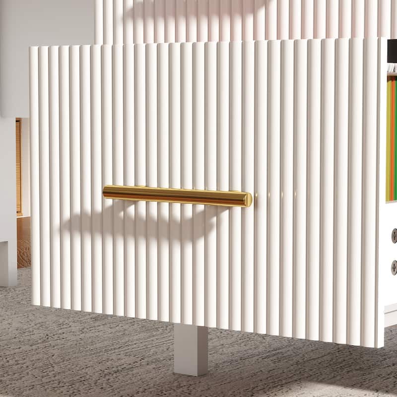 54W Executive Desk Home Office Desk with File Drawer