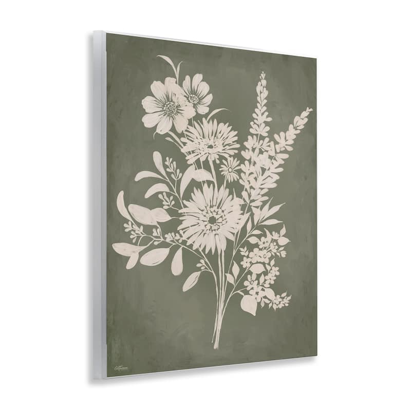 Stupell Bunches of Wildflower Herbs Wall Plaque Art Design By Cat Thurman Designs