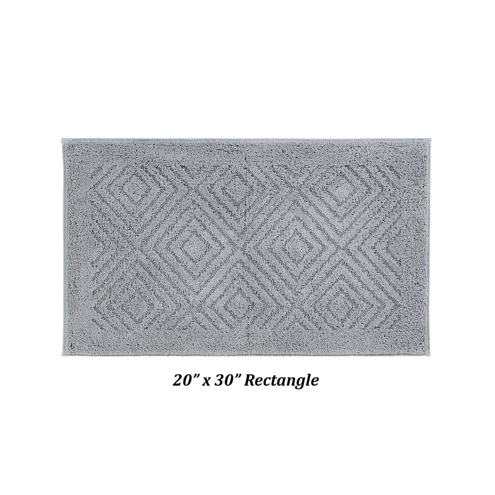Better Trends Bath Rug 100% Cotton Tufted Soft & Plush Water Absorbent Bathroom Rugs for Shower, Sink Bath Mats Trier Collection