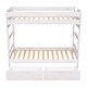 preview thumbnail 16 of 16, Twin over Twin Solid Wooden Frame Bunk Bed with 2 Drawers and Full-length Guardrail, Can Separated into Two Twin-size Beds
