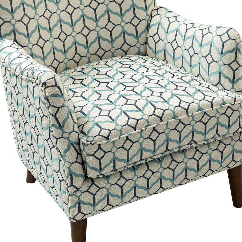 Nikolaus Armchair with Floral Fabric Pattern Set of 2 by HULALA HOME