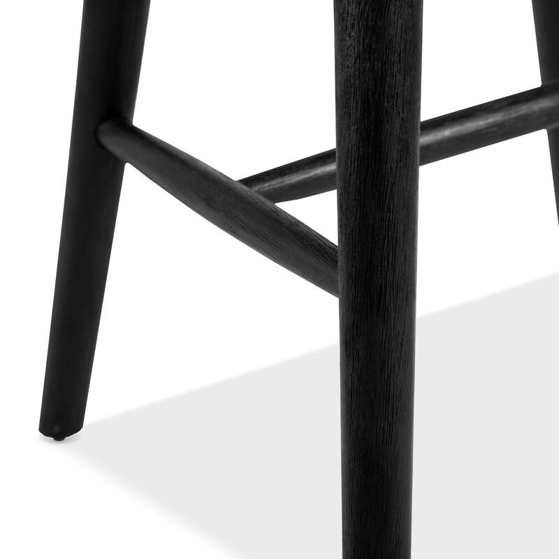Furniture of America Galgary Mid-Century Modern Rounded Spindle Back Wood Dining Chairs (Set of 2)