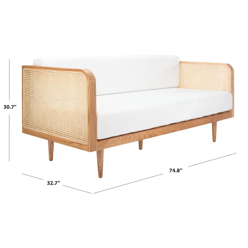 SAFAVIEH Home Helena French Cane Daybed - 75"W x 33"D x 31"H