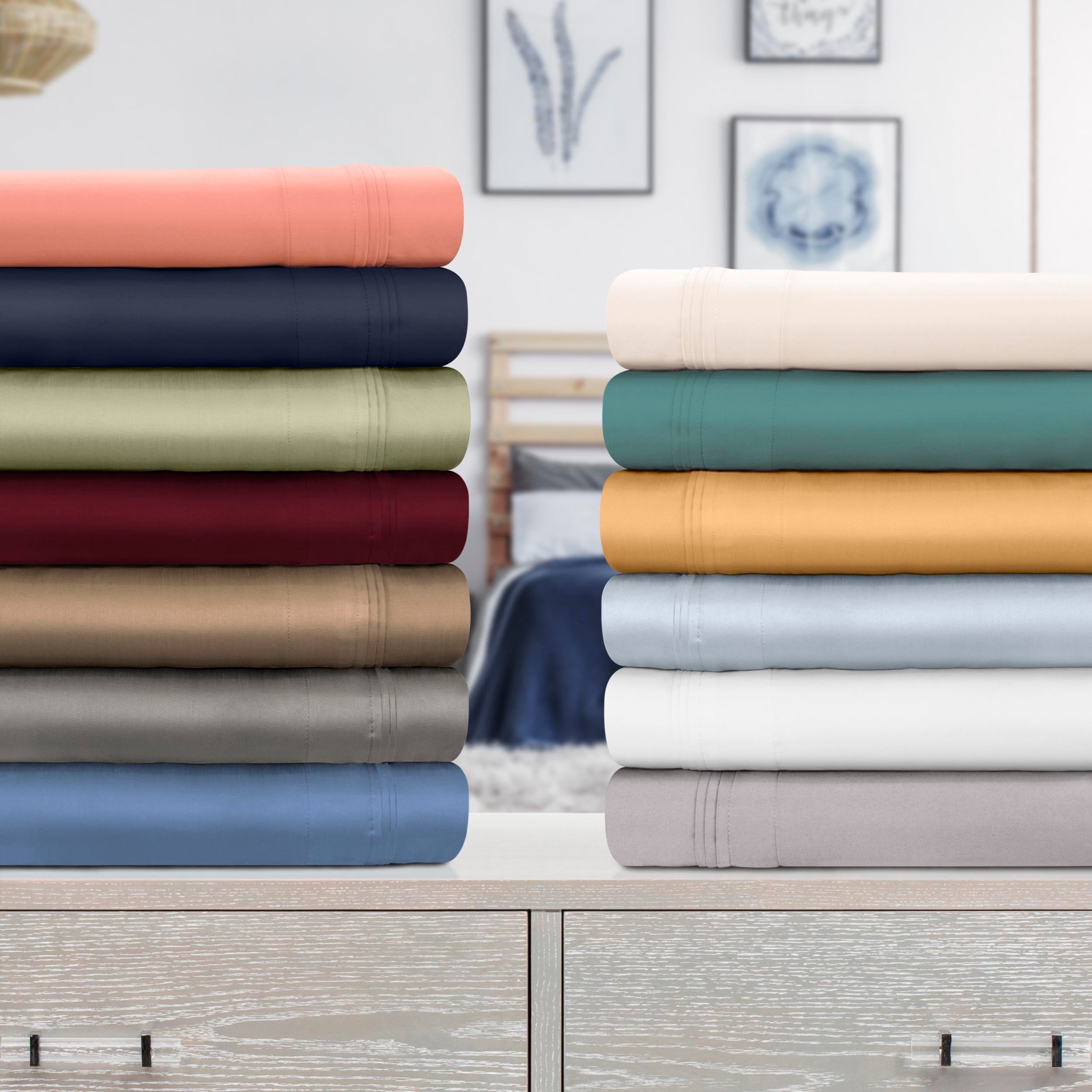 Ultra Soft Egyptian Cotton 4 PCs Sheet Set 1000 Thread Count Burgundy Solid 