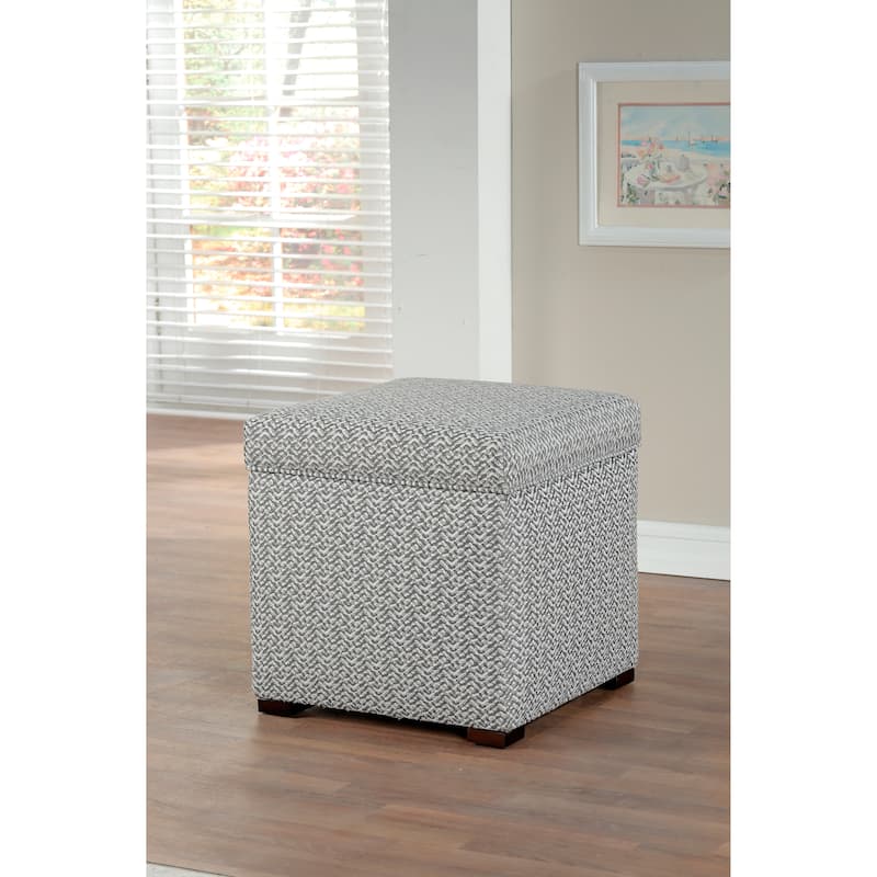 Tami by Sole Designs Upholstered Square Storage Ottoman