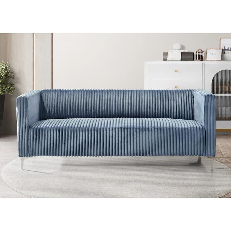 Clayfell Gavin Velvet Square Arm Living Room Set