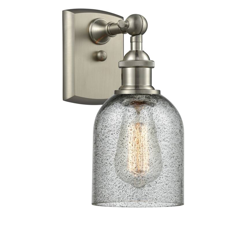 Innovations Lighting Caledonia 12" Tall Bathroom Sconce - Brushed Satin Nickel / Charcoal