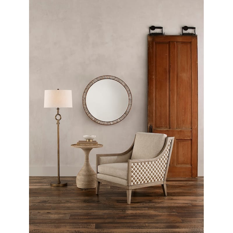 Currey & Company Germaine Brass Floor Lamp - 62"h x 18"dia.