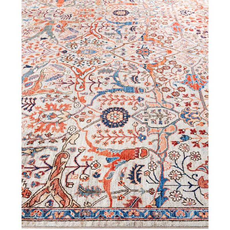Serapi One-of-a-Kind Hand-Knotted Area Rug - Gray - 8' 11" x 12' 0"
