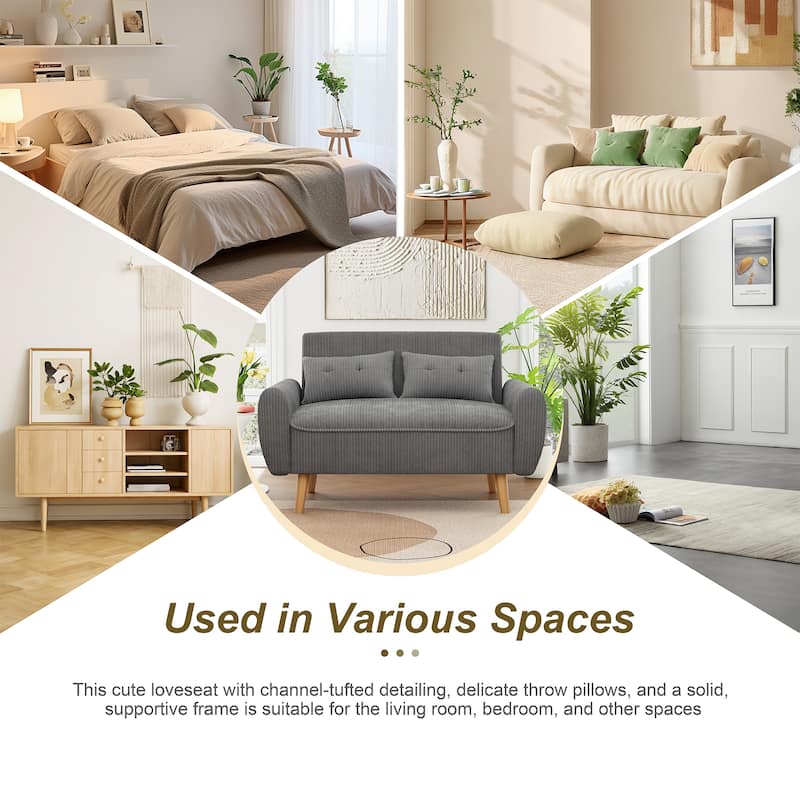 Futzca 48" Modern Loveseat Sofa