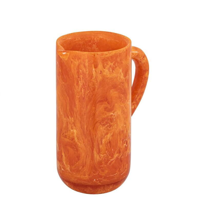 Orange Resin Pitcher