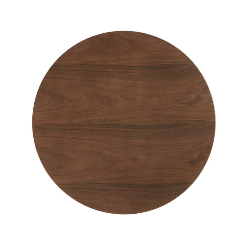 Round Walnut Dining Table