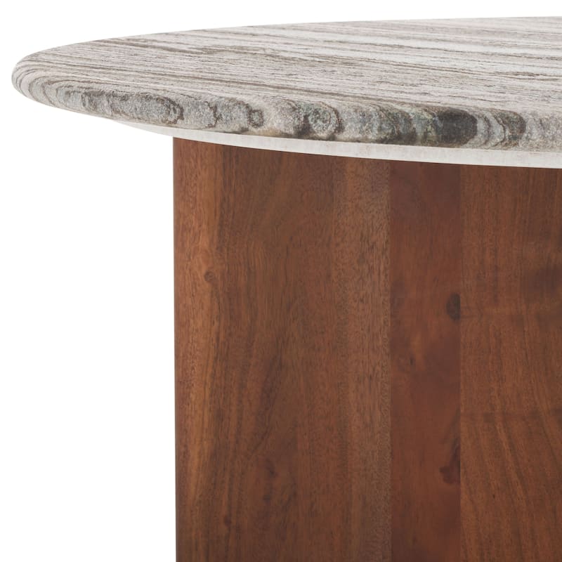 SAFAVIEH Home Lauresse Marble Coffee Table - 35"W x 35"D x 15"H