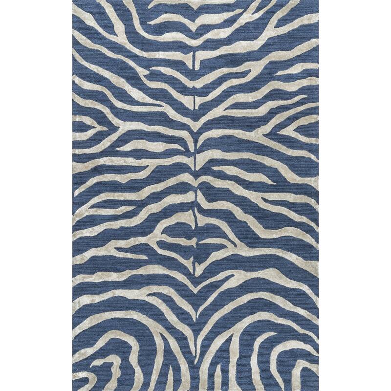 Nuloom Hand Tufted Plush Zebra Area Rug